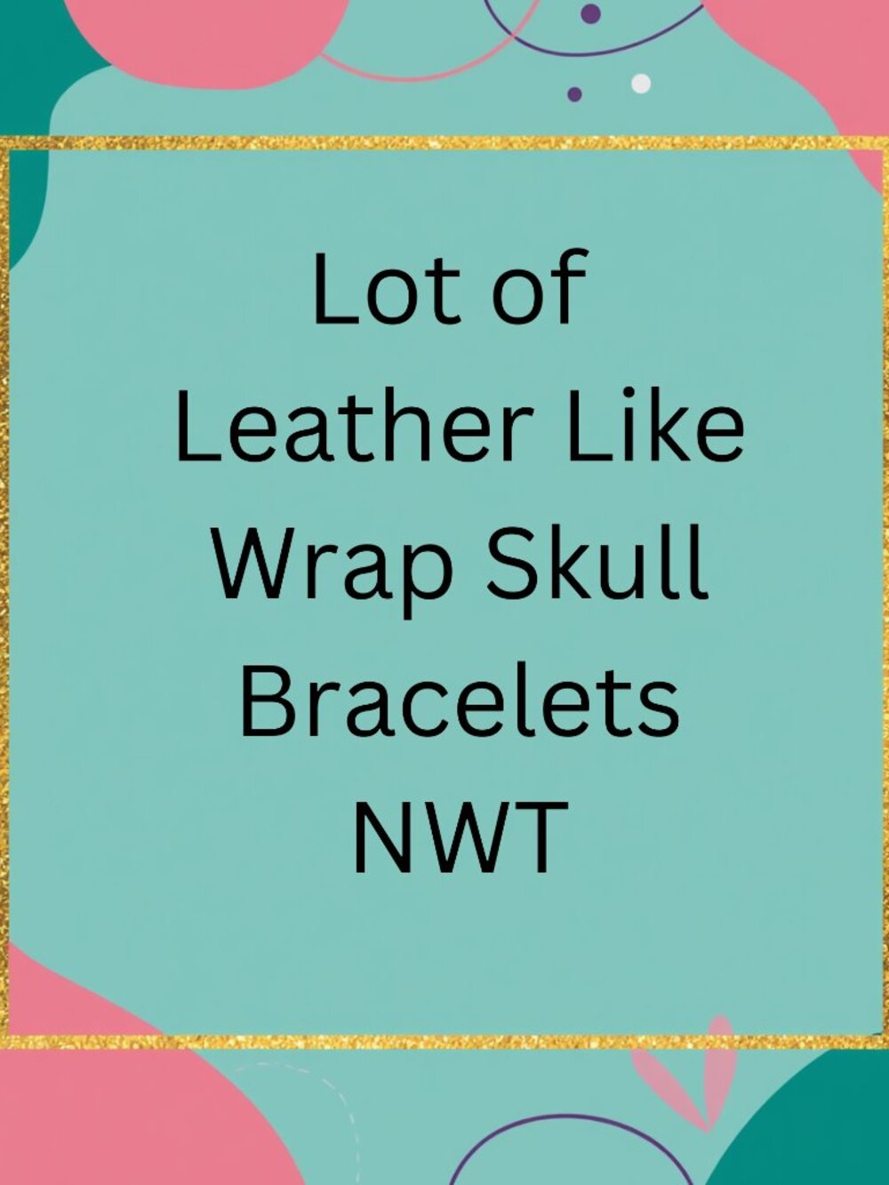NWT Lot of Three Skull Wrap Bracelets